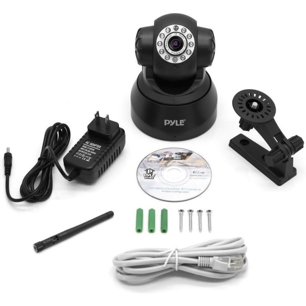 Pyle Wireless Home Security IP Camera WiFi Remote H.264 MJPEG Video Monitor